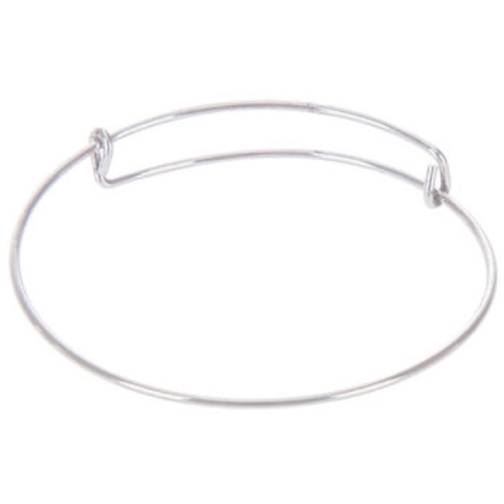 New Sterling Silver Adjustable Wire Bangle Perfect For Pandora Charms OSFA
